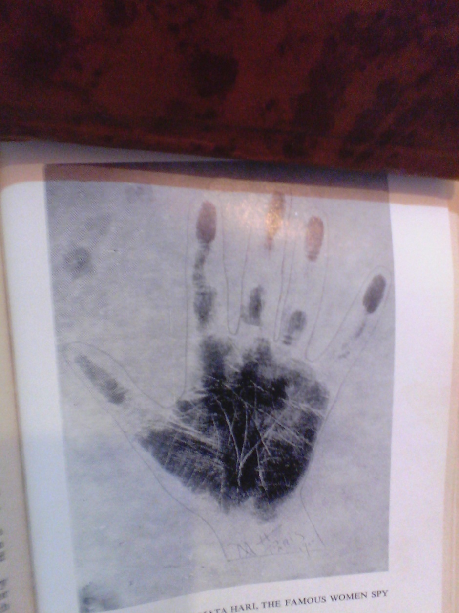 Hand Print of Mata Hari